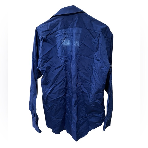 Croft & Barrow Blue Button-Down Shirt Men’s Size 34/35 Long Sleeve - Picture 2 of 3